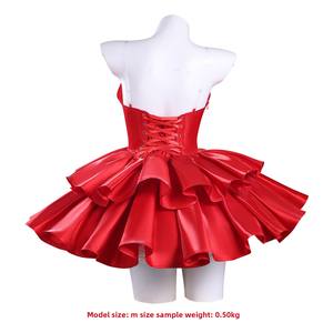 Disfraz de Cosplay de Personaje 2D para Hombre, Falda Roja y Top Tubo, Modelo 20220121, Suministro ODM, Mima's Room Echo - Product Image 3