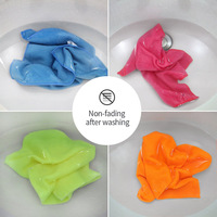 Chiffons de nettoyage en microfibre de couleur personnalisée pour usine, chiffons de polissage automobile à séchage rapide, fournisseur OEM, serviette en microfibre pour vaisselle de cuisine