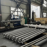 Arbre à rouleaux industriel sur mesure en acier inoxydable chromé dur, usiné CNC de haute précision, pour équipement de machinerie, fabrication OEM en usine