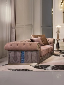 Sofá de Tela Estilo Nórdico con Relleno Grueso de Plumón de Ganso, Estructura de Madera Estable, Sofá Elegante para el Hogar y el Ocio - Product Image 4