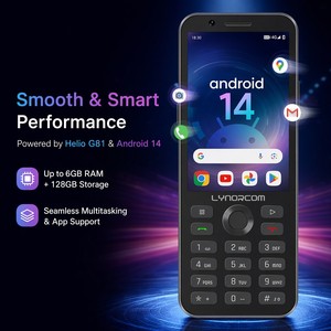 Telefono 4G LTE Kosher con Schermo Touch da <span class=keywords><strong>3</strong></span>,54 Pollici, Tastiera Ebraica, Dual SIM, Batteria a Lunga Durata, Sistema di Filtraggio Chiamate e Messaggi - Product Image 3