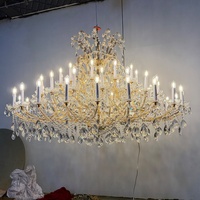 Luxe Classique Verre Bras Lustre En Cristal Pour Le Mariage Lumière Décoration
