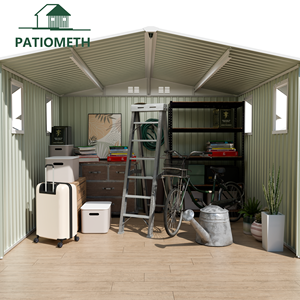 <span class=keywords><strong>Abri</strong></span> <span class=keywords><strong>de</strong></span> <span class=keywords><strong>jardin</strong></span> en métal gris 12*10 pieds avec toit à pignon et fenêtres ouvrantes, grand <span class=keywords><strong>abri</strong></span> <span class=keywords><strong>de</strong></span> rangement extérieur pour <span class=keywords><strong>jardin</strong></span> - Product Image 5