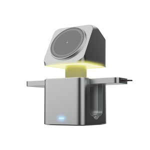 Nuovo Arrivo: Caricatore Wireless Pieghevole 3-in-1, <span class=keywords><strong>Ricarica</strong></span> Rapida 15W, Multifunzionale Magnetico con Luce Notturna e Sollevamento Touch V25 - Product Image 6