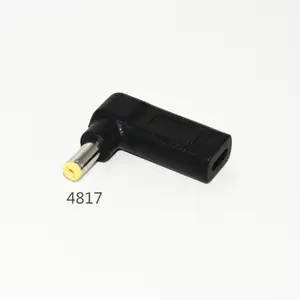 PD USB 3.1 타입 C USB-C F DC 4.8*1.7mm 변환기 어댑터 총알 팁 H P 500 510 520 530 620 노트북 뜨거운