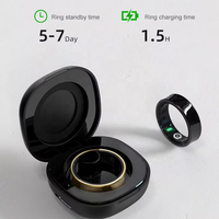 Étui et coque pour bague connectée SHR Custom R09 avec boîtier en alliage, étanche IP67, suivi d'activité et de sommeil