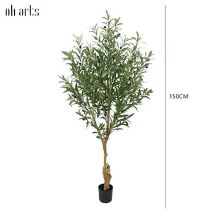 OH ARTS Promotion Exceptionnelle : Grand Arbre d'<span class=keywords><strong>Olivier</strong></span> Artificiel Personnalisé en Bois Véritable pour Décoration Intérieure - Product Image 4