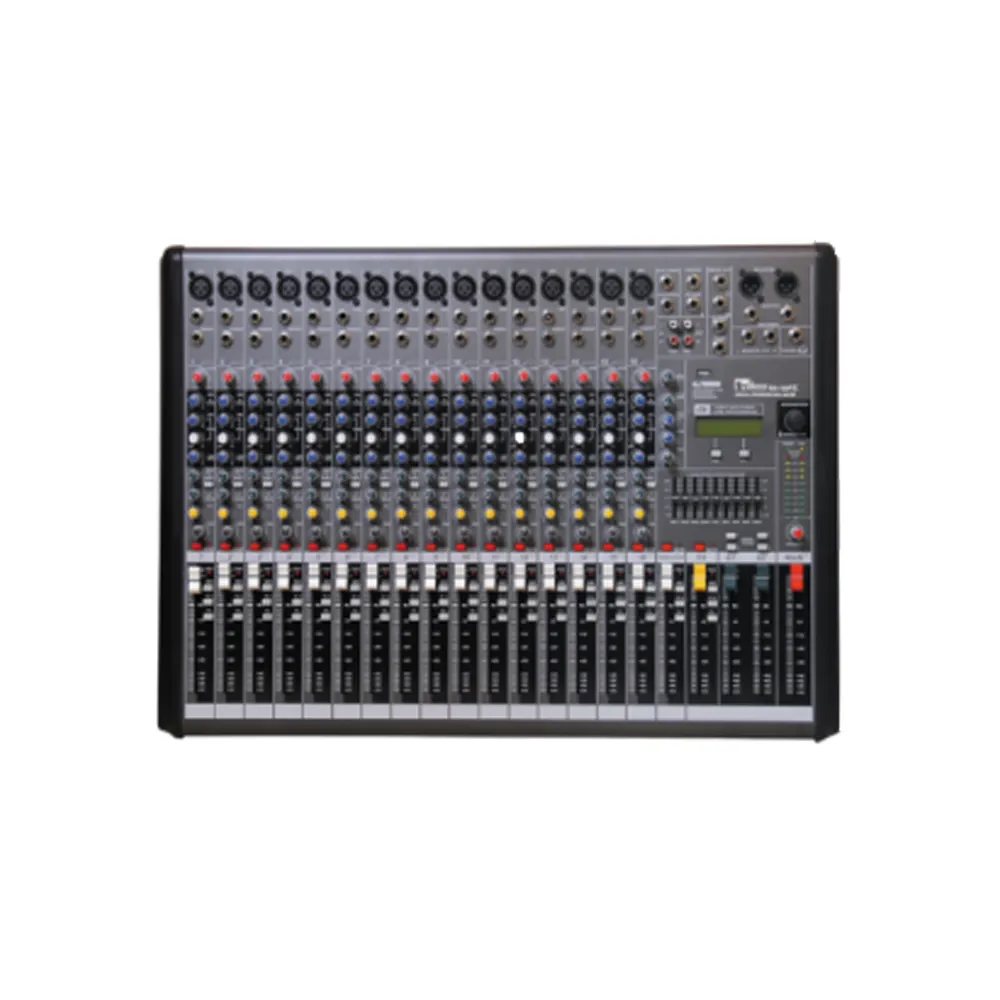 Profissional de áudio canal 24 fornecimento de energia estúdio dj mixing console mixer de áudio de som