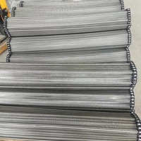 Chaîne en acier inoxydable SS304 Convoyeur à bande spirale / 1m 1,2m 1,5m Largeur Bande de convoyeur en maille métallique à tissage équilibré Prix de la bande de convoyeur en maille