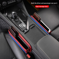 Organisateur de rangement en cuir PU pour l'espace entre les sièges de voiture avec porte-gobelet, accessoires intérieurs de voiture, poches pour console auto