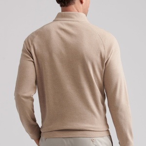 Áo len nam cổ cao chất lượng cao, thêu nổi 3D, màu trắng, logo tùy chỉnh, chất liệu thân thiện môi trường, thoáng khí, mùa thu, kiểu dáng thể thao - Product Image 3