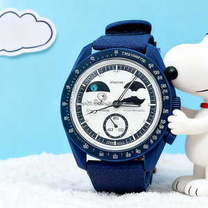 Nouvelle Montre-bracelet Chronographe à Quartz en Plastique Tendance 2025 pour Hommes, Vente en Gros Moonwatch pour Boutiques en Ligne - Product Image 5