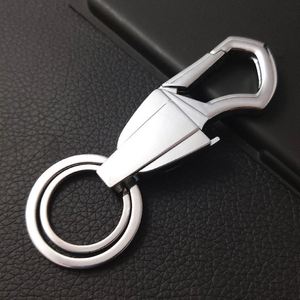 Custom Designed Light <b>Metal</b> Keychain Promotional Stainless Steel Carabiner with Silk Screen Printing Zinc Alloy Keychain - Product Image 3