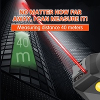 Ruban à mesurer numérique de distance laser multifonctionnel 3 en 1 40M, distance Laser 5m ruban à mesurer avec écran LCD