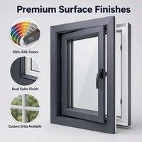Harga Jendela Casement Kaca Ganda Anti Badai Aluminium untuk Rumah |   Hemat Energi & Tahan Lama