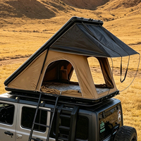 Tente de toit rigide en aluminium pour voiture 4x4, imperméable, en tissu Oxford 600D coupe-vent, avec accessoires complets