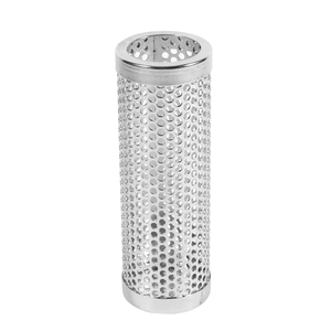 Tubo Cilíndrico Perforado <span class=keywords><strong>de</strong></span> Acero Inoxidable Personalizable, Malla <span class=keywords><strong>de</strong></span> Agujeros Redondos para Procesamiento <span class=keywords><strong>de</strong></span> Alimentos y Flujo <span class=keywords><strong>de</strong></span> Aire - Product Image 1