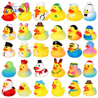 Canard en caoutchouc personnalisé lumineux et flottant pour le bain, jouet de piscine étanche qui brille dans l'eau pour la nuit