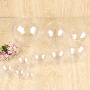 <span class=keywords><strong>Boules</strong></span> de Noël en cristal de Noël de différentes tailles, ornements transparents en plastique et acrylique pour la décoration. - Product Image 3