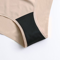 Sous-vêtements menstruels sans couture pour femmes Iow Rise étanche 4 couches string sans couture Culott culotte menstruelle