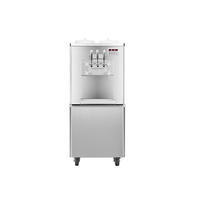 Machine à crème glacée commerciale 25L/H, machine à crème glacée molle autonome avec 3 saveurs et pré-refroidissement