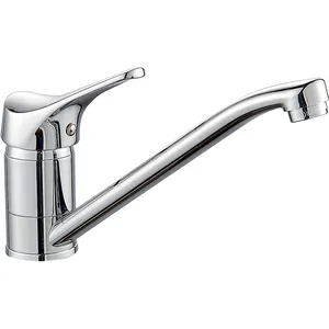OB8245-7/7A Boou Classical Brass Deck Mounted Single Handle Long Spout 360 Degree Rotation Kitchen Mixer Faucet