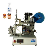Étiqueteuse automatique d'autocollant de bouteille semi-carrée étiqueteuse de bidon de fiole de bouteille