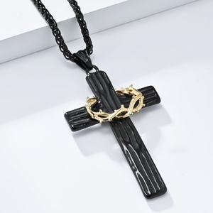 Personalized CROSS <b>Necklace</b> for Women <b>Boys</b> Girls Catholic Christian Baptism Fashion <b>Chains</b> <b>Necklaces</b> - Product Image 3