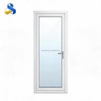 Porte extérieure simple moderne entièrement vitrée en PVC insonorisé