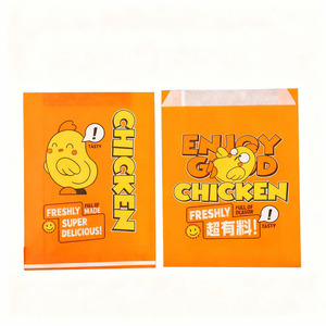 Bolsas de Papel Kraft Biodegradables, Resistentes a la Grasa, de Grado Alimenticio, para Empacar Pollo Frito con Harina de Trigo - Product Image 1