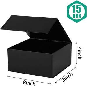 Caja de Regalo Magnética de Papel Negro con Logotipo Personalizado, Caja de Embalaje Rígida Reciclable para Joyas y Relojes - Product Image 4