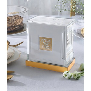 Boîte <span class=keywords><strong>de</strong></span> rangement Lucite Bencher, en acrylique poli or et argent, 6x6, pré-assemblée, support pour livres <span class=keywords><strong>de</strong></span> Judaica pour la maison et la synagogue juives - Product Image 5