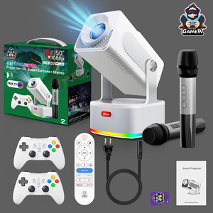 Projecteur de jeu LCD LED 4K YDH-HCS350 Pro, 1000 lumens, 150 pouces, Android 11, BT5.0, zoom automatique, 2 Go de RAM, rechargeable, portable, pour la maison - Product Image 1