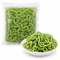 HALA Nouilles épaisses de Konjac 270g, Sacs transparents, 30 sacs/caisse, Durée de conservation de 18 mois, Poudre d'épinard pour