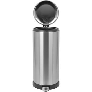 Bote de <span class=keywords><strong>basura</strong></span> de acero inoxidable para cocina con cierre suave de <span class=keywords><strong>30</strong></span> <span class=keywords><strong>litros</strong></span> y forma redonda con pedal - Product Image 5