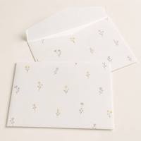 Enveloppes personnalisées à rabat en V, ensemble de papeterie florale sur mesure, pochettes élégantes pour invitations de mariage, emballage pour petites entreprises, en gros