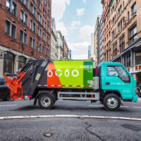 Camion compacteur de déchets Foton Forland personnalisé 4X2 à haute compression, moteur diesel manuel de 5,8 m, pompe à moteur diesel efficace
