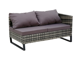 Amerikan tarzı Modern tüm hava L şekilli bahçe mobilya seti Rattan köşe koltuk takımı - Product Image 2