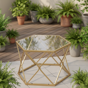 Mesa <span class=keywords><strong>de</strong></span> <span class=keywords><strong>Centro</strong></span> Moderna Convertible <span class=keywords><strong>de</strong></span> Vidrio con Diseño Especial y Estructura Metálica - Juego Inteligente Personalizado al por Mayor para <span class=keywords><strong>Comedor</strong></span> y Muebles para el Hogar - Product Image 3