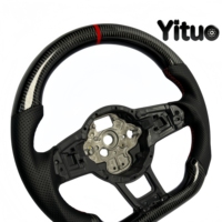 Volant personnalisé en fibre de carbone pour Volkswagen Golf MK7, MK6, MK5 GTI GTD TDI Passat, Bora, Polo, Sagitar Jetta