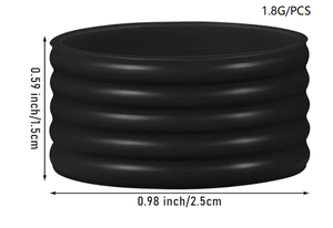 Anneau de poignet en silicone souple antidérapant et écologique, personnalisable avec logo, pour raquettes de pickleball, tennis, racquetball et badminton - Product Image 3