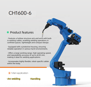 Fabricant de bras robotisés industriels à 6 axes sur mesure OEM/ODM pour le soudage à l'arc, charge utile de 6 kg - Product Image 3