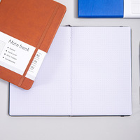 Carnet A5 à grille de points avec bande élastique, journal professionnel minimaliste pour les réunions de bureau et le journal quotidien