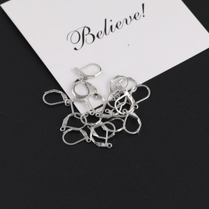 Crochets d'oreille français en forme de D, plaqués métal, multicolores, accessoires de bijouterie DIY, collection Printemps 2025, origine Yiwu - Product Image 4