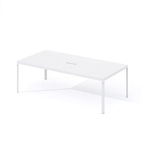 Table de conférence haut de gamme de luxe avec plateau en bois écologique E0 et bureau modulaire pour salle de réunion, pour usage professionnel