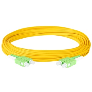 Cordon de brassage fibre optique monomode duplex/simple SC/<span class=keywords><strong>APC</strong></span> vers SC/<span class=keywords><strong>APC</strong></span> OS2 9/125 G657A1 en PVC OFNR LSZH pour utilisation FTTX – Vente chaude - Product Image 4
