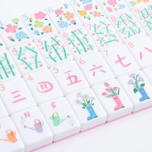 En stock, articles de <span class=keywords><strong>plage</strong></span>, nouveau mini jeu de mahjong de voyage gravé de luxe, 160 tuiles, édition américaine - Product Image 6