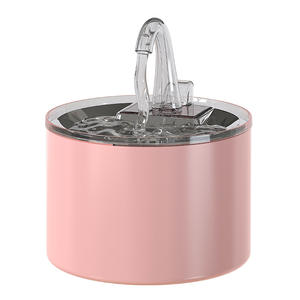 Fontaine à eau pour chat et chien en céramique, cylindre ultra silencieux, détachable, rose, FT200, distributeur d'eau pour animaux de compagnie - Product Image 4