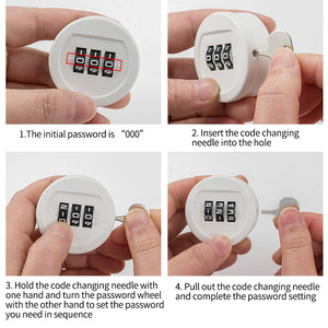 Bán Hot ABS nhựa ngăn kéo khóa với đánh bóng hợp kim kẽm cam bền mật khẩu mở khóa cách cho đồ nội thất - Product Image 4