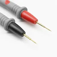 Multimètre Stylo de mesure Ligne Stylo à pointe spéciale Pointe fine 1000V20A Stylo à aiguille en cuivre plaqué or